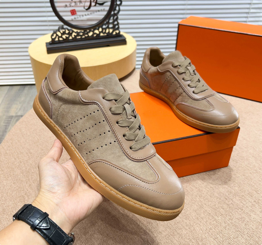 Match Low Top Casual Sneakers Leather & Suede match sneaker Smooth leather MATCH SNEAKER Autumn Man Low Top Lace Up Sports Trainers High Quality Ita