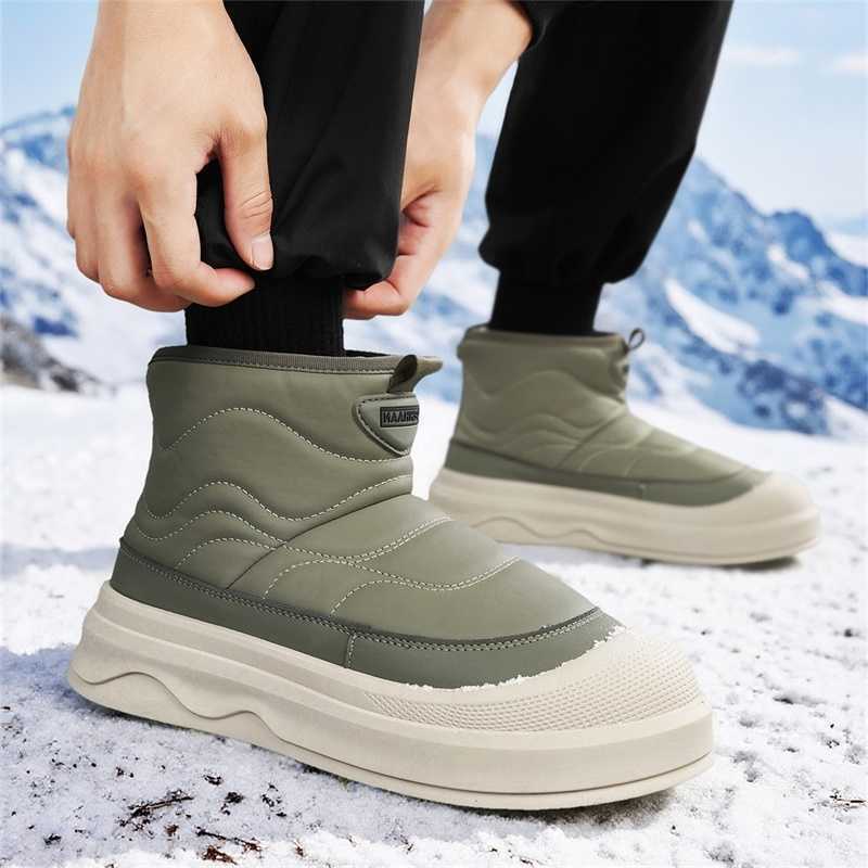 2025 New Casual Thick Bottom Comfortable Winter Thick Snow Trendy fa1 Cotton Boots with Velvet Warmth Cotton Shoes D260917
