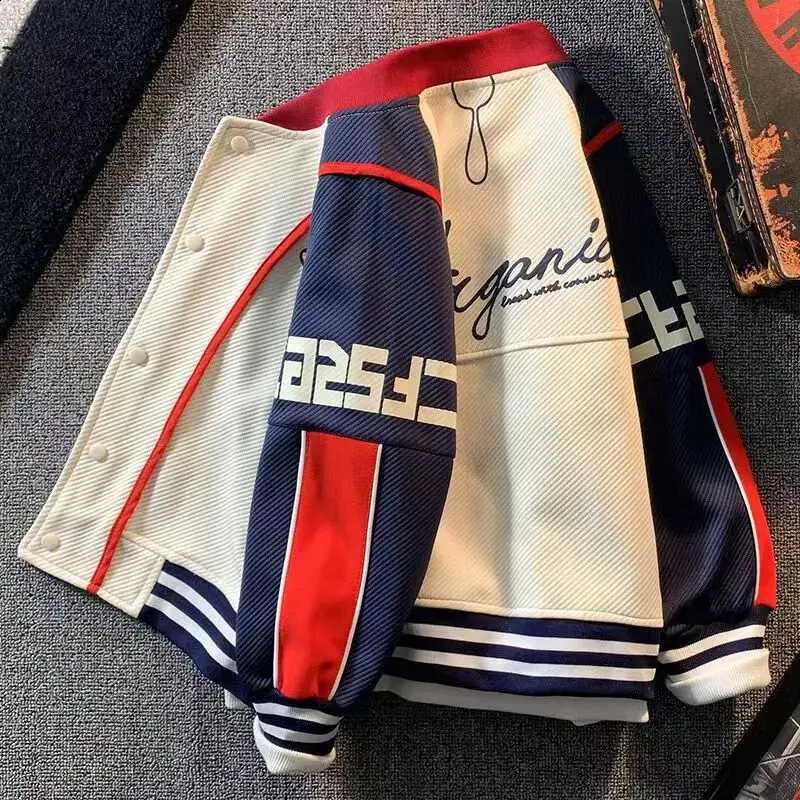 Baseball Boys' Autumn Jacket Spring and Autumn New Style Middle and Large Children's Leisure Splicing Jacket 100-160cmT260916