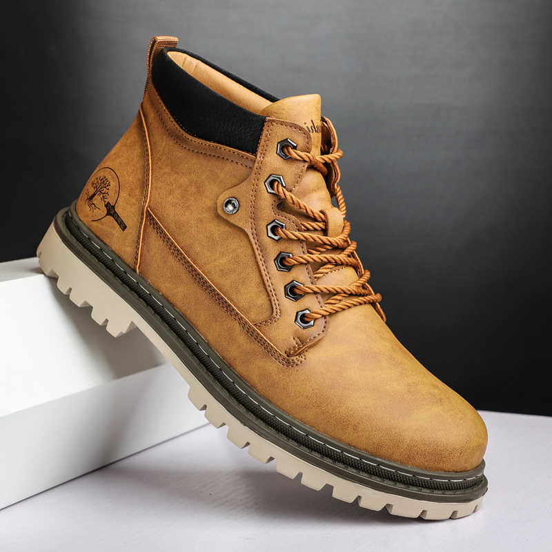 Men Super Warm Snow Boots Winter Men's Ankle Boots Waterproof Short Outdoor Sneakers Autumn Men's Motorcycle D260917