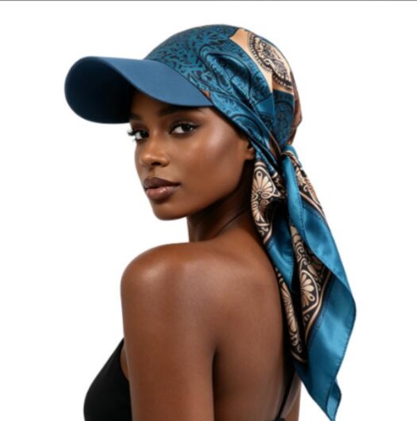 Women Fashion Printed Satin Headscarf Hat with Brim Sun Hats Summer Soft Breathable Headscarf Caps Baseball Cap 2026 new