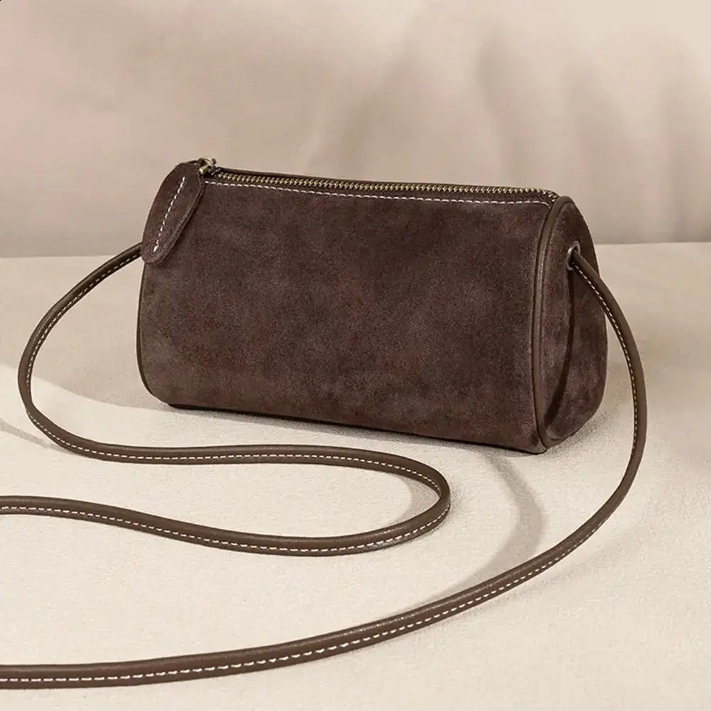 Vintage Women Suede Handbag Elegant Casual Crossbody Bags Large Capacity Shoulder Bag for Ladies 260916