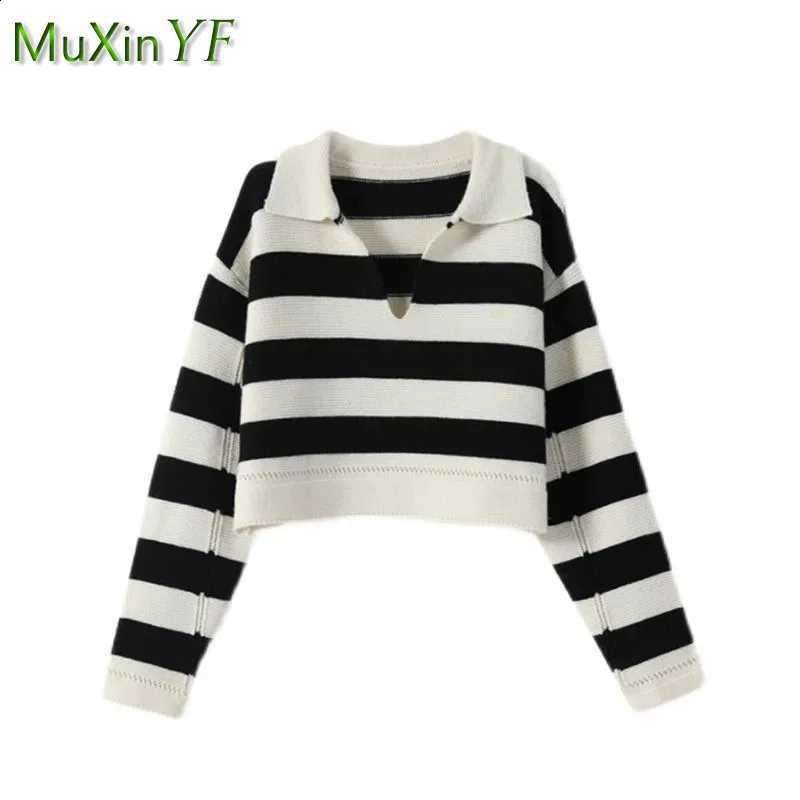 New Spring Suit Women 2025 Striped Knit Sweater Top + Versatile Midi Skirt Two Piece Korean Elegant Casual Pullover Dress SetW260915
