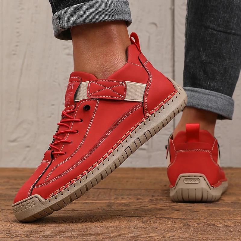Mens Flat Bottomed Outdoor Sports Lightweight Loafers Soft Sole Breathable Casual Walking Highquality Driving Shoes 260917