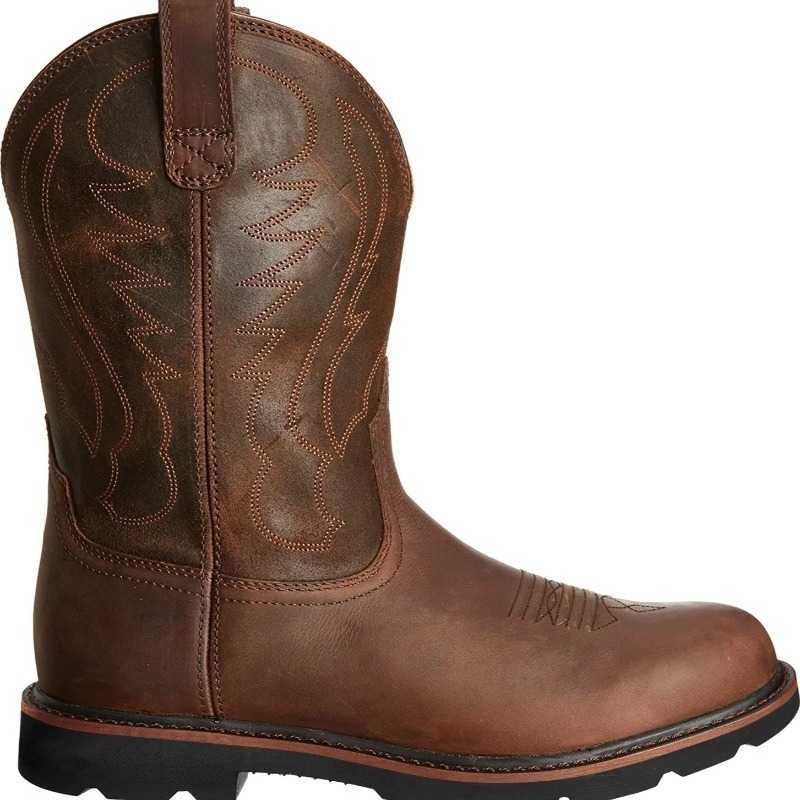 Men's 48 Large Boots Size Classic Handmade Embroidery Leather Booties Vintage Western Boots fashion Mens Motorcycle Boots D260917