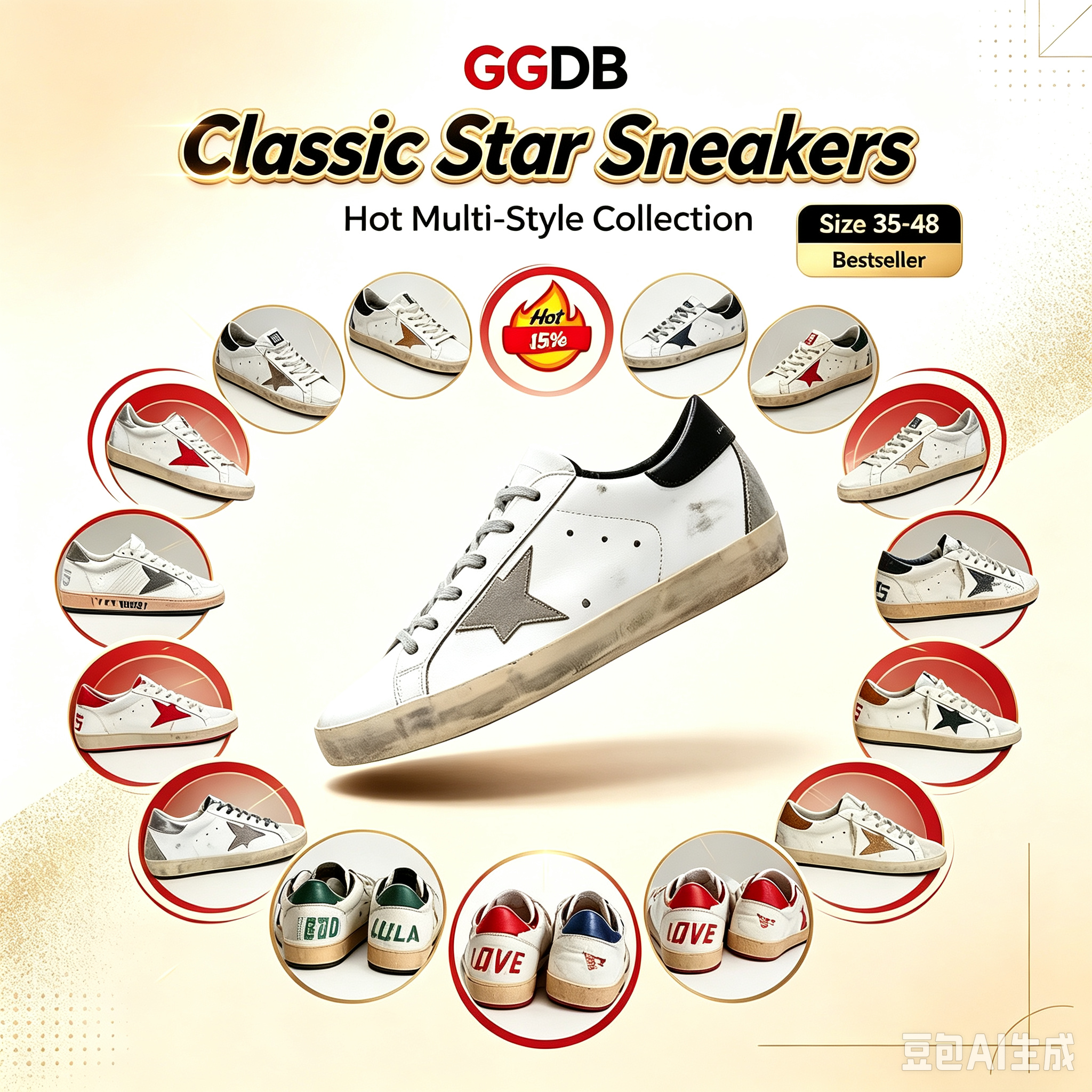 2026 Designer Loafers Sneakers Super-star S Shoes Leather Italy Dirty Old Shoe Brand Women Men Black White Ball Casual Star Trainers