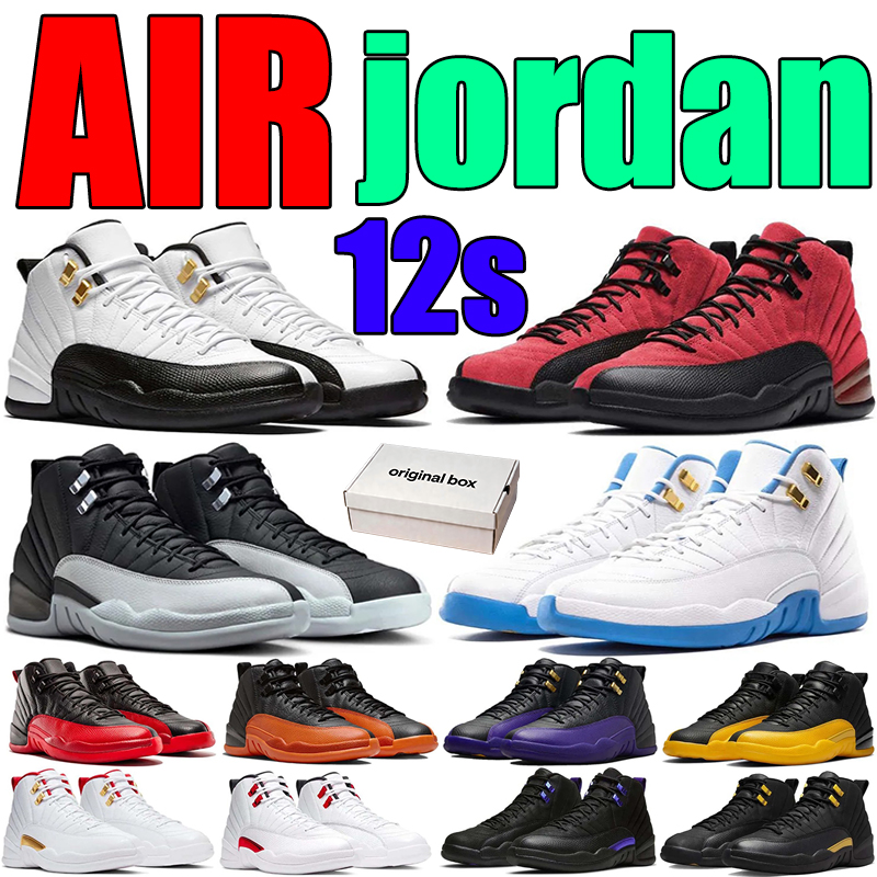 Designer Basketball Shoes unc 12s Sneaker high women gold Infrared White Cement Where bred University shadow Blue Rovalty Gum Smoky Trainers 36-45