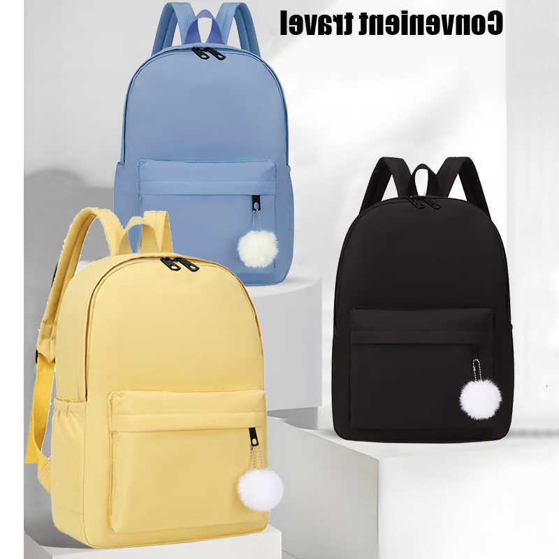 Backpack Trendy Casual Multiple Colors High Capacity Pom-pom Decor High Quality for Women School Daily Outing CommuteT260917