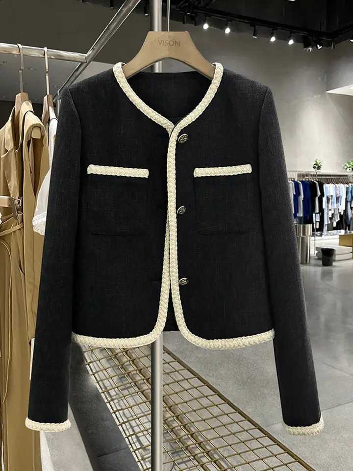 Women's Short Jacket Korean Slim and Fragrant Autumn 2025 New Coat Elegant Commuting Top C260917