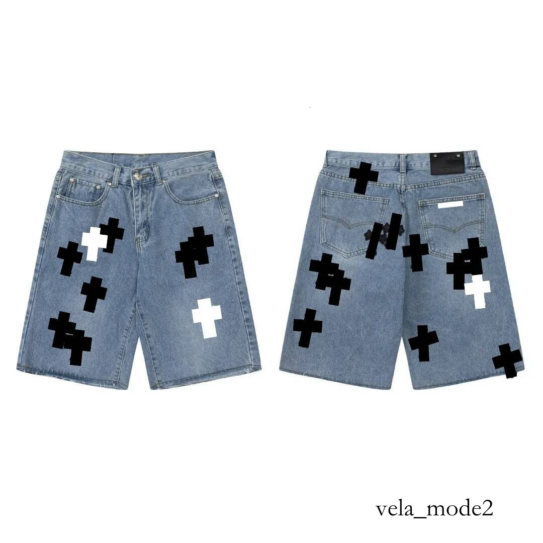 Fashion Chrome Short Designer Contemporary Style Luxury Baggy Hot Sales Slim Casual High Street Retro Brand Classical Loose Fit High Quality Heartz