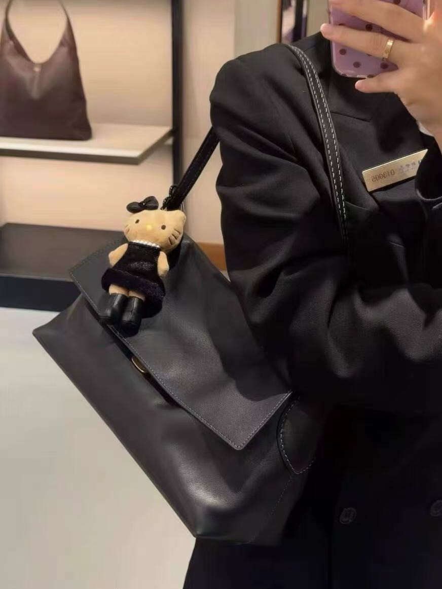 Luxury Brand Cowhide Shoulder Top Quality Genuine Leather Women Underarm Fashion Solid Sqaure Flap Bags Woman Suotong0917