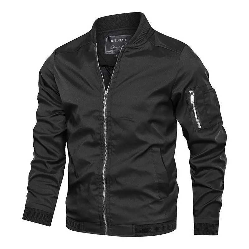 Men Casual Jackets And Coats New Spring Autumn Thin Coats Bomber Jacket Slim Fashion Male Outwear Men Brand Clothing Size 6XL S260917D4AG