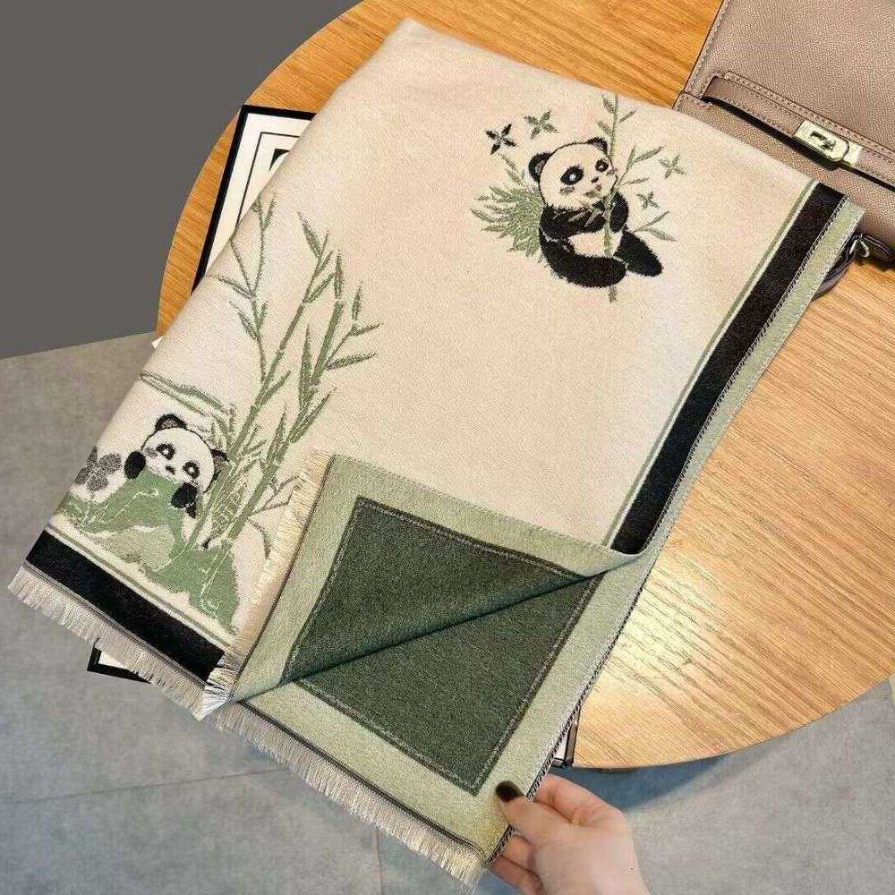 Cute Chinese-Style Panda Bamboo Scarf Women Warm For Autumn And Winter Cashmere Shawl S260917VFSN