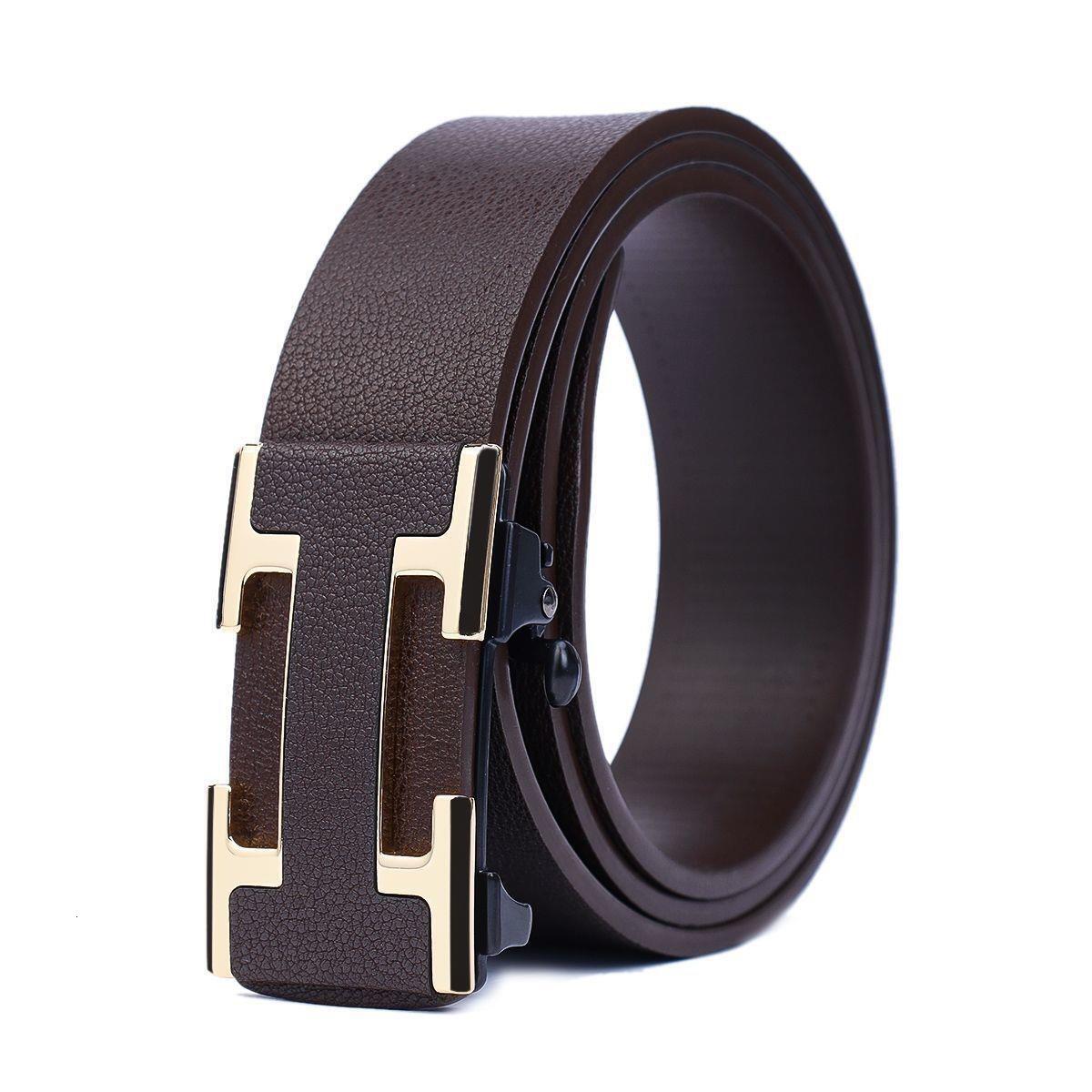 Paul genuine leather men's new high-end cowhide belt, youth automatic business fashion casual belt