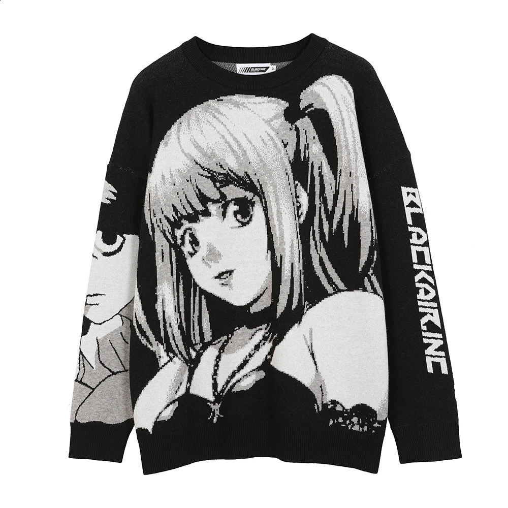 Anime Kawaii Winter Men Gothic Clothes Goth Man Sweater Men's Cartoon Women Tops Japanese Sweatshirt Male Streetwear Harajuku260916