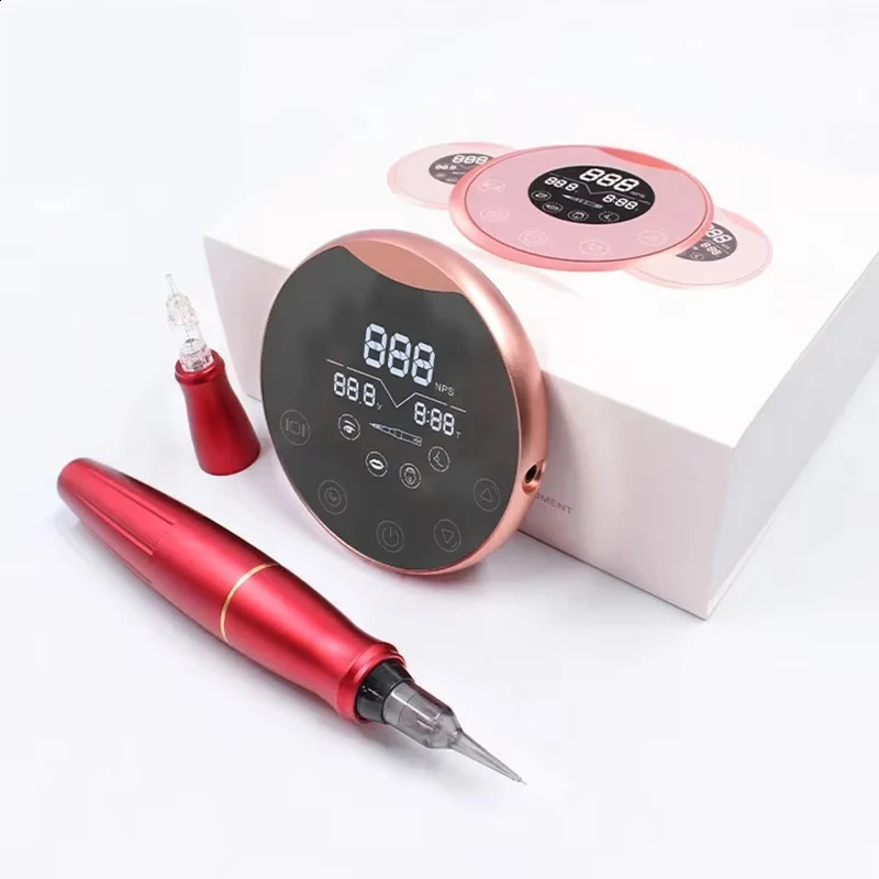 Biomaser P90 PMU Tattoo Machine Kit Universal Cartridge Needle Dermografo Rotary Pen For Training Eyebrow Small 260917
