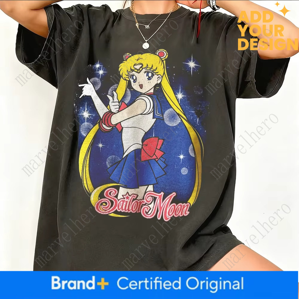 Sailor Moon Retro S Anime Graphic T Shirt Summer Men S Clothing Women Tee Streetwear Casual Trend Couple Hip Hop Top