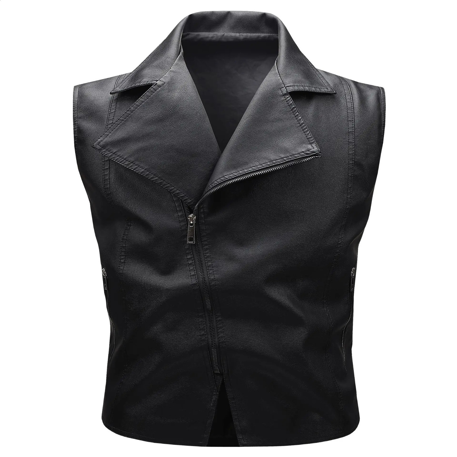 Motorcycle Spring Jacket / Lightweight Motorcycle Vest / Wild Leather Motorcycle Jacket for Men 260917