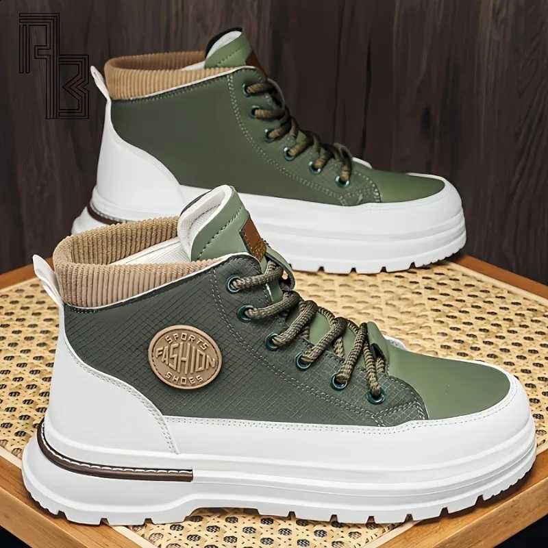 Men's Denim Boots Versatile High Top Casual Sports Shoes Trainer Outdoor fa1 Wear-resistant Running Shoes Motorcycle Boots D2609171
