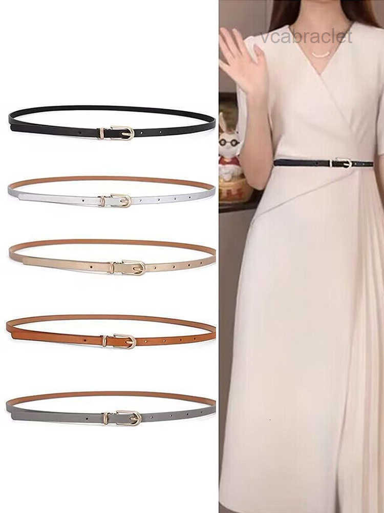 Trendy Multi-Colored PU for Belts Women; Thin Adjustable Strap with Pin Buckle; Ideal for Jeans and Summer Dresses L260812