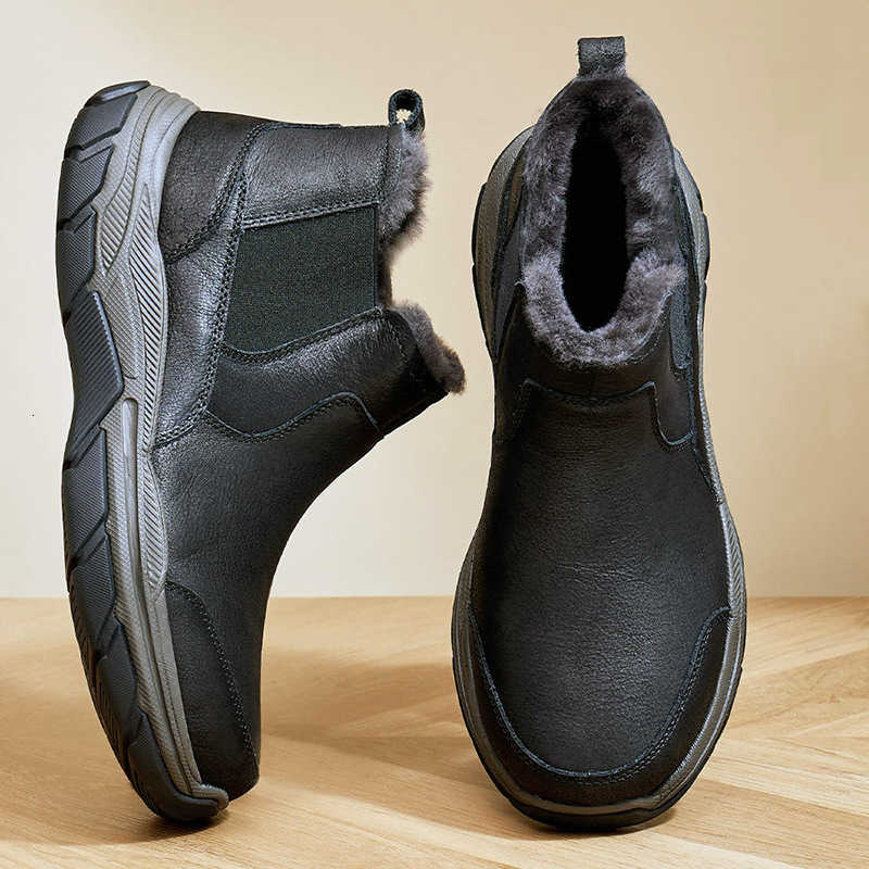 Mens Casual Cotton Shoes 2025 Winter New Outdoor Hiking Mountaineering Shoes Piled Thickened Warm And Comfortable Snow Boots Men D260917
