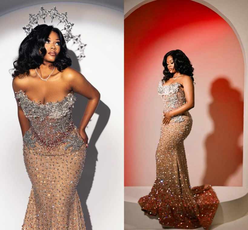 Gorgeous Mermaid Prom Dress Hand Made Beads Crystal Party Gowns Celebrity Evening Dresses Robe de Customized