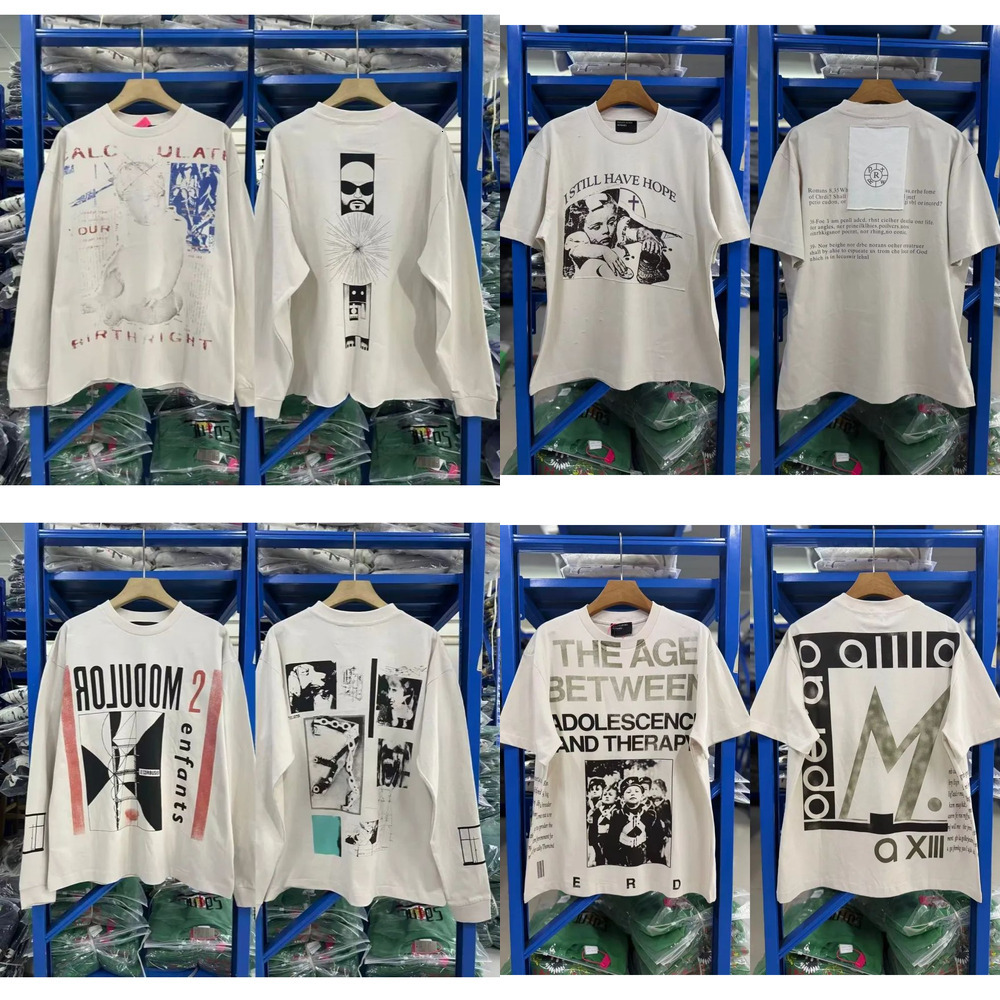 erd Depressed Rich Son t shirt for men high quality women designer shirts washeddistressed tshirt men Hole pullover leisure graphic tee fashion coup