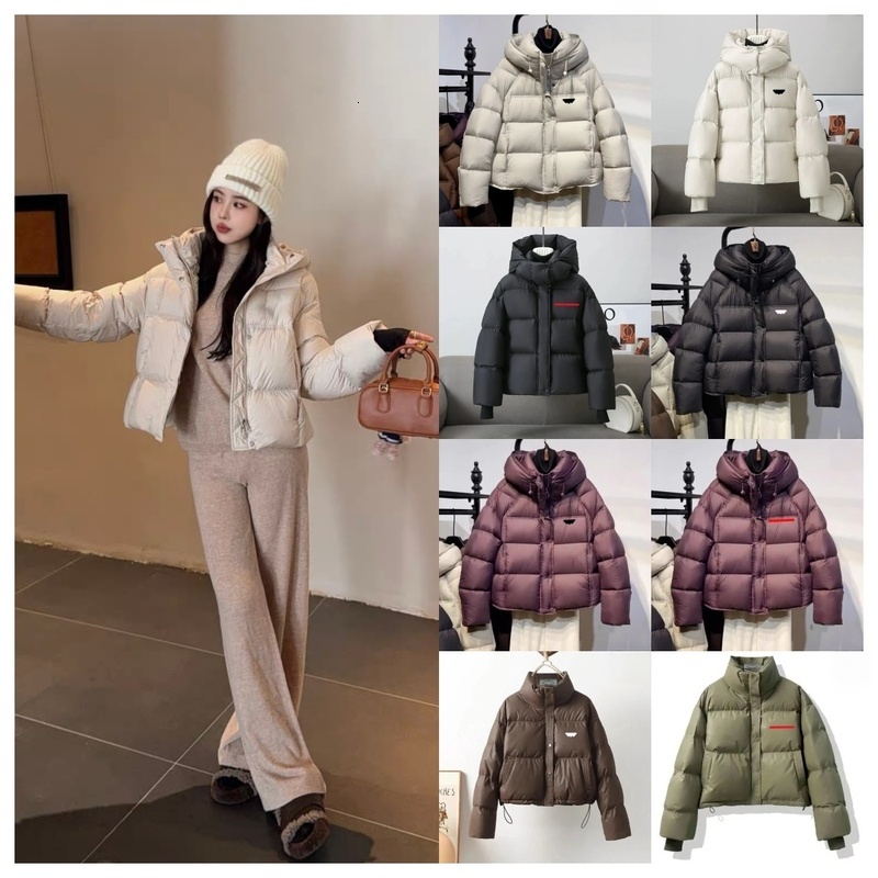 Quality PraPuffer Jacket Women Doudoune Jacket Winter Coats Puffy Jacket Parka Fashion Hoodies Lady Jacket Designers Coat Waterproof Jacket Woman Ho