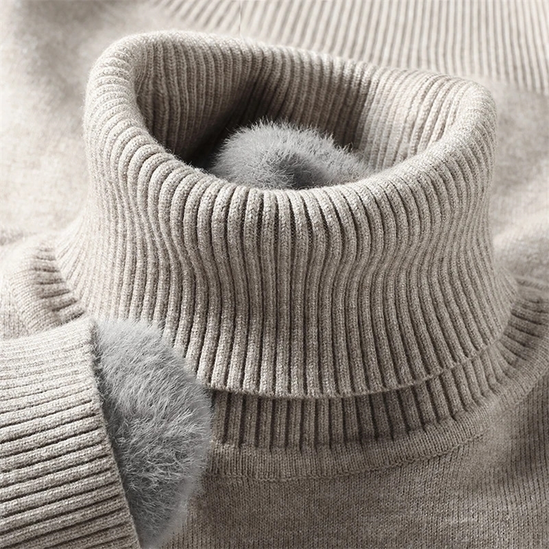 Sweatwear Mens Anti-pilling High Quality Knitted Turtleneck Sweater Slim Fit Long Sleeve Pullover Solid Color Trend Men Clothing260916ww