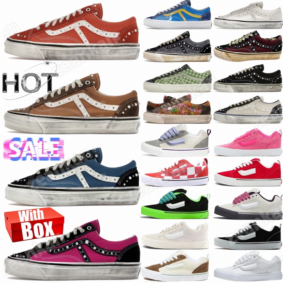 With Box Casual Shoes Sneakers Pearlized New Classic Comfortable Retro Low-Top Versatile Trendy Black White Green Triple Men Women Size 36-45 S6UB#