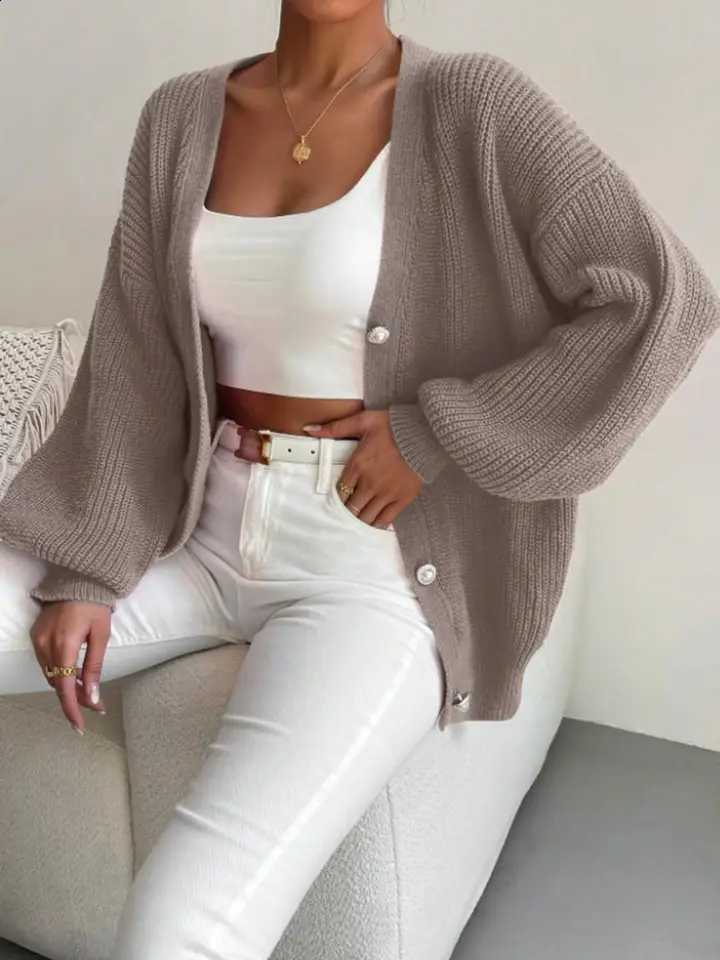 Size Sweater for Plus Women Casual Loose-Fitting Knitwear Fall Winter Fashion Comfortable and Stylish Pullover J260916