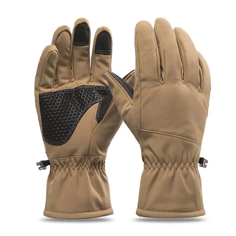 Waterproof Ski Gloves for Winter Outdoor Use Camouflage Warm Hiking Gloves