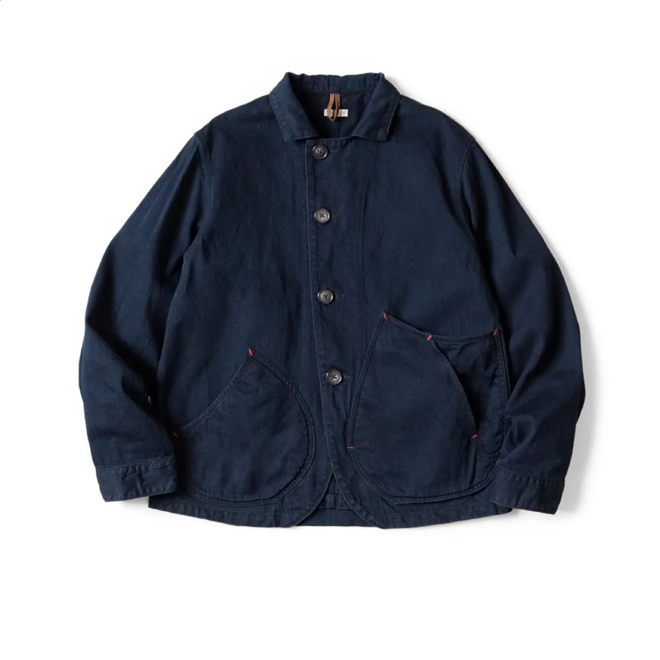 25AW KAPITAL HH Hirata and Hongri Japan Coat Casual Blue Dyed Denim Lapel Workwear Navy Jacket for Men 260916