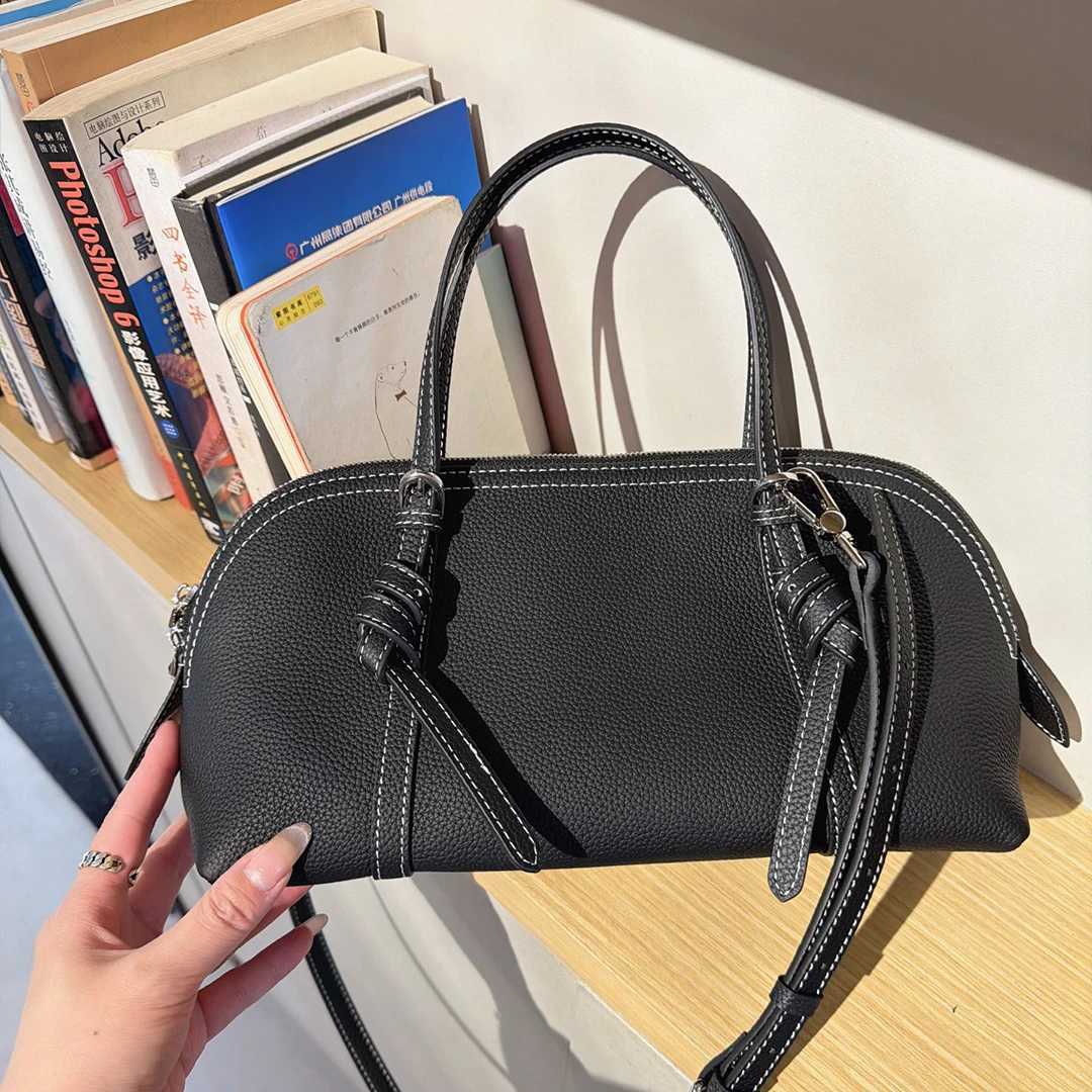 Women Leather Handbag Small Mendy Crossbody Shoulder Bag Genuine Leather Purse with Detachable Strap Double Handle Casual Daily H260905