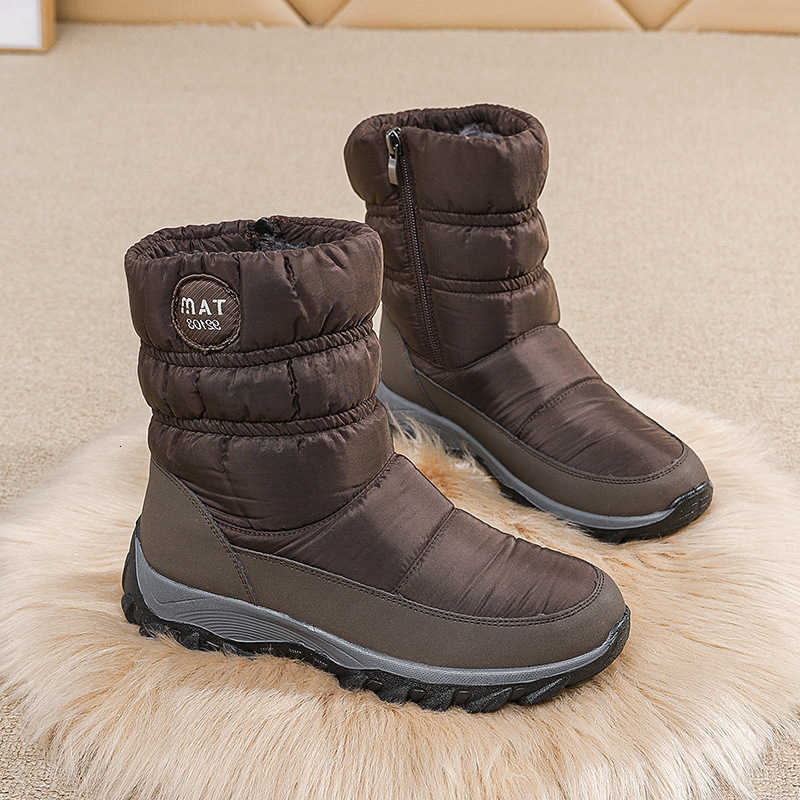 Winter Waterproof Snow Boots Women Large Size 35-43 Women Shoes for Winter High Top Plush Warm Botas Mujer Platform WSH5228 D260917