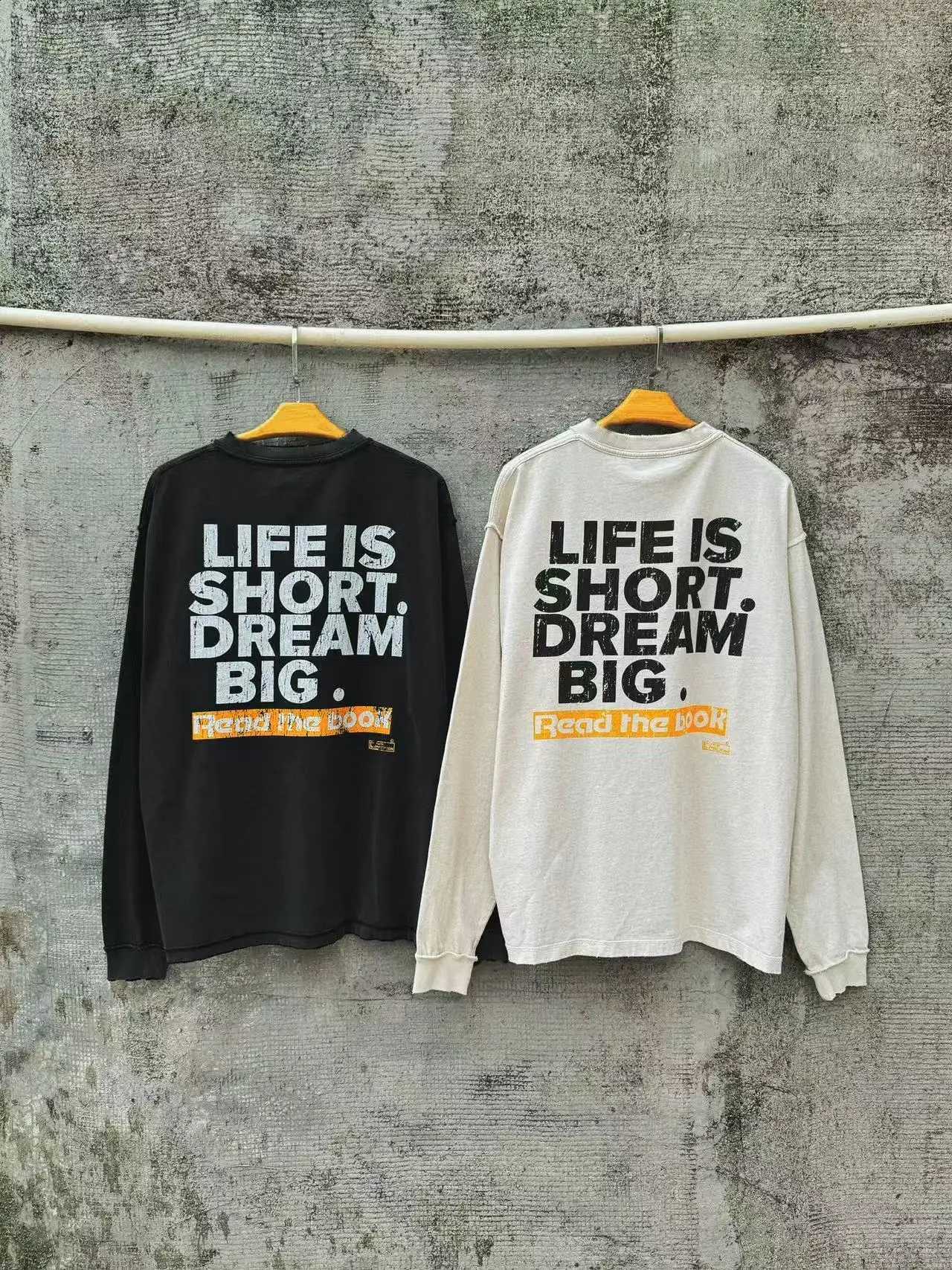 Trendy Cotton New Style Vintage Letter Print Men's Long Sleeves Round Collar Sweatshirt High Quality Oversize Clothing Tops X260916