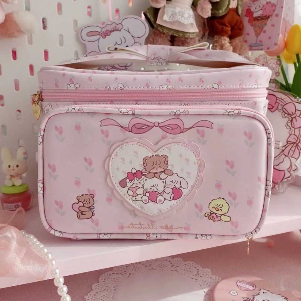 Shape Large Square Capacity Handbag Fashion PU Leather Makeup Bag Portable Handheld Toiletries BagT260917
