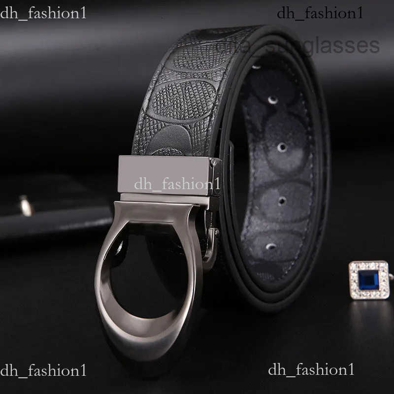 2026 Luxury Mens Coac Belt Designer Belt 35Cm Knight Print Design 105125Cm Zinc Alloy Buckle Oach Belt Fashion Versatile Style Doublesided Availabl