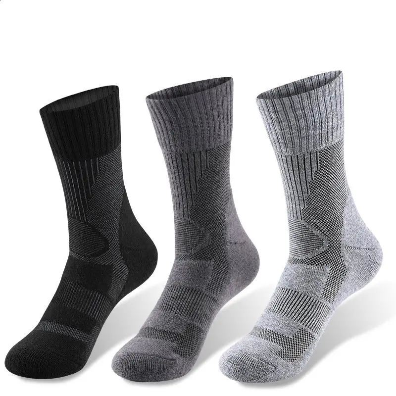 1 Pair Merino Wool Sock Winter Sock For Men Women Thick Mountaineering Hiking Sock Camping Thermal Sock Warm Sports Sock 260917