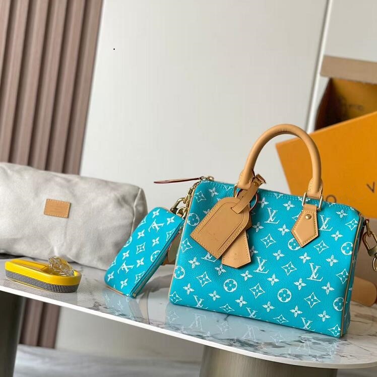 12A Designer bag Nano Speddyss 25 30cm Shoulder Bag light gold hardware Classic Women Top Tote Leather handbag Pillow Purse Crossbody bag Luxury Emb