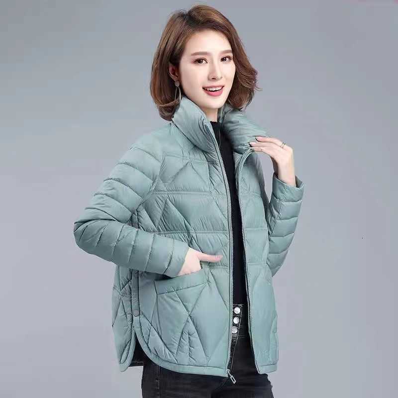 Women's Thickened down Cotton Jacket Autumn Winter Coat Zipper Closure Long Sleeve Slim Fit Pure Color Commute Style Coat H260917