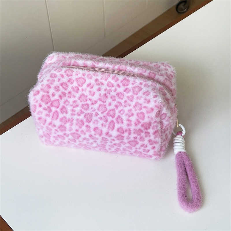 Print Makeup Leopard Bags Cosmetic Organizer Travel Toiletry Bag Cute Portable Clutch PouchT260917