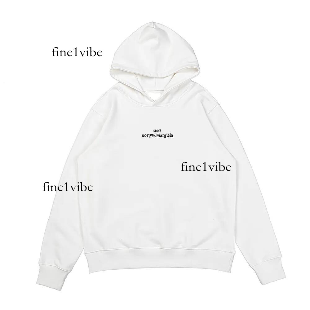 Maisons Mergela Hoodies Designer Digital Mm6 Print Hoodie Zipper Cardigan Jacket Mens Hoodies Number Pattern Round Neck Short Sleeved Sweatshirts mm