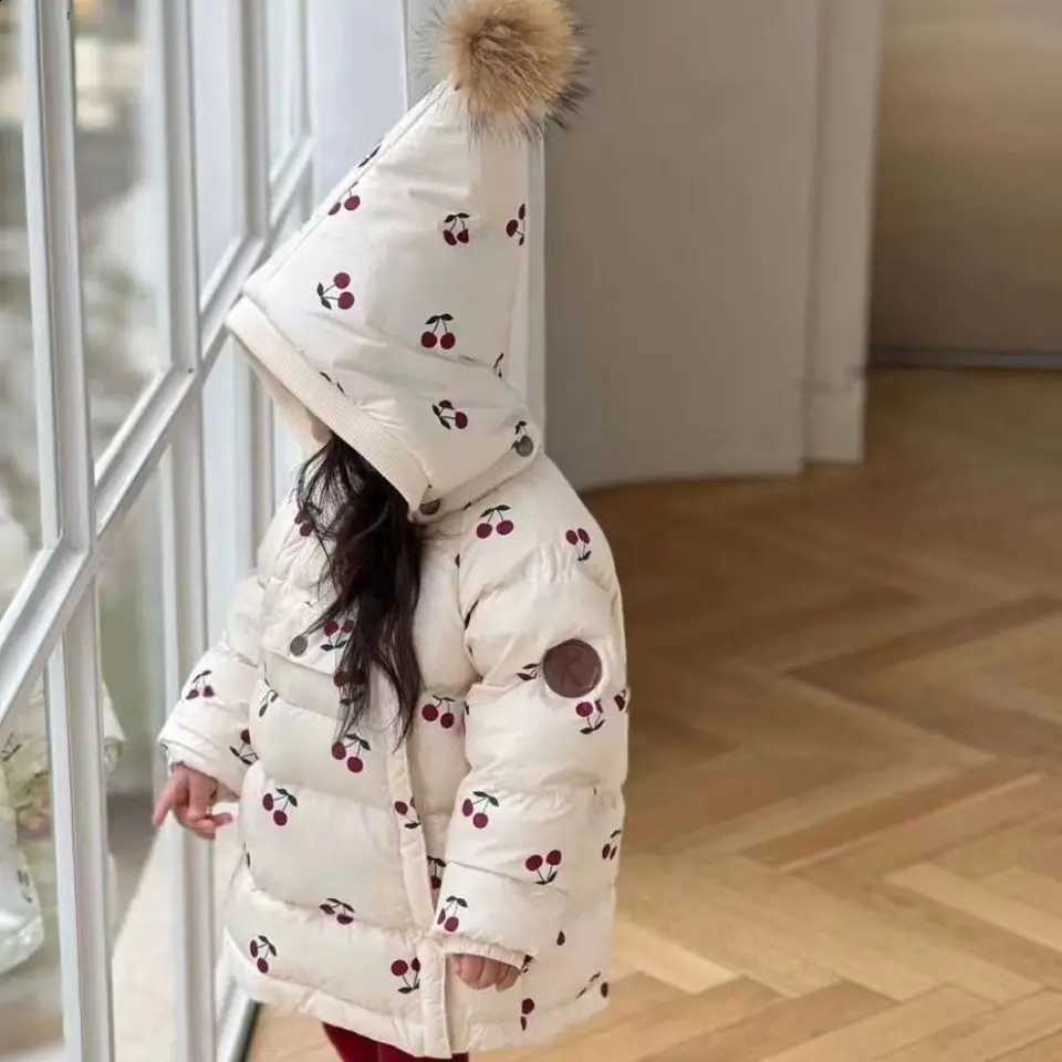 Warm 1-8Years Thick Toddler Baby Parkas Infant Hooded Jackets Coat Kids Winter Snowcoat 2 3 4 5 6 7 8 J260917