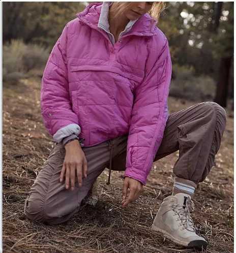 Pullover Solid Parkas Hooded Women Parka Spliced Long Sleeve O Neck Coats Loose Spliced Winter 2025 Casual Basics Pockets H260917