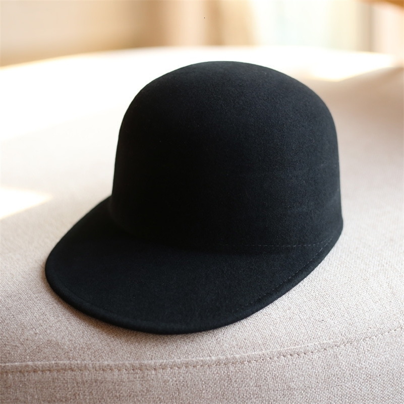 Winter Women Wool Fedora Hats with M Letter Classic Dome Equestrian Caps Outdoor Warm Women Baseball Cap Fashion Knight Hat260915ww