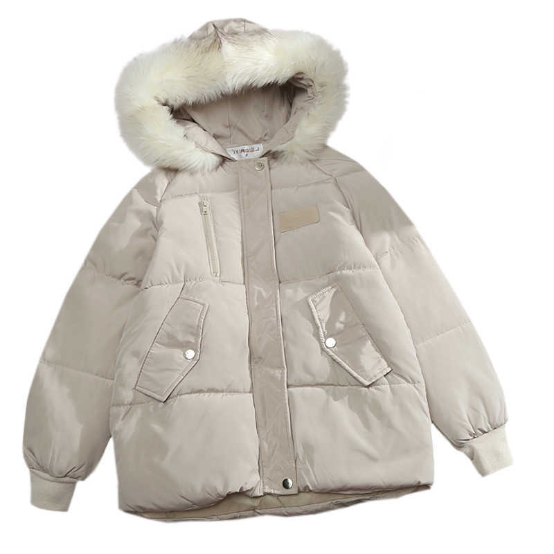 Women Down Cotton Jacket 2026 Hooded Basic Coat Female Winter Jackets Chaqueta Mujer Short Jacket Parka Casual Puffer Outwear H260917