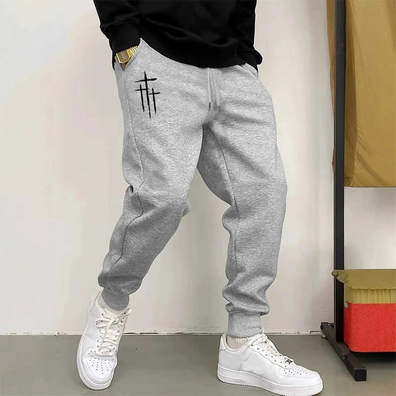 Cross Printed Jesus Men's Sweatpants 2026 Hot Sale Casual Sports Trousers Male Home Outdoor Comfort Soft Versatile Jogging PantsT260917