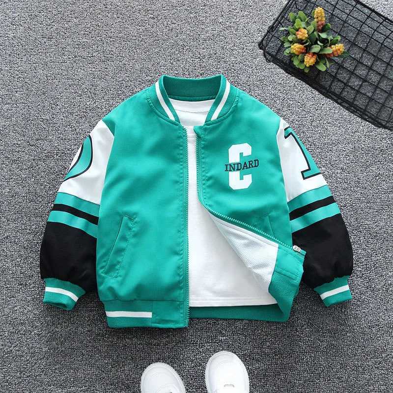 Jacket Kids Fashion 2024 New Handsome Children's Coat Spring Trends Letter Prints Outerwear Baby 2-12Y Autumn Casual ClothesT260916
