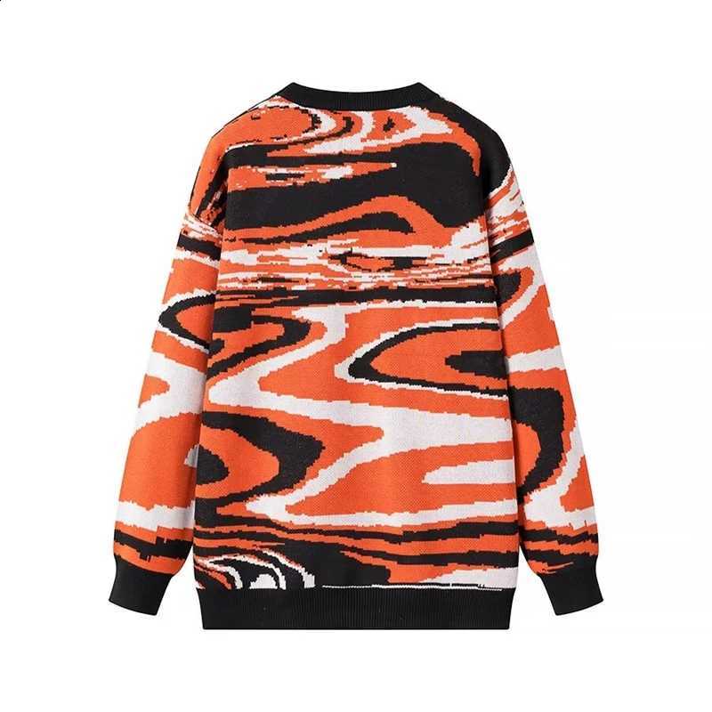 Zebra KEYANKETIAN Winter New Women's Print Jacquard Sweater Retro style O-Neck Long Sleeve Loose Thick Pullover Knitted Top J260916